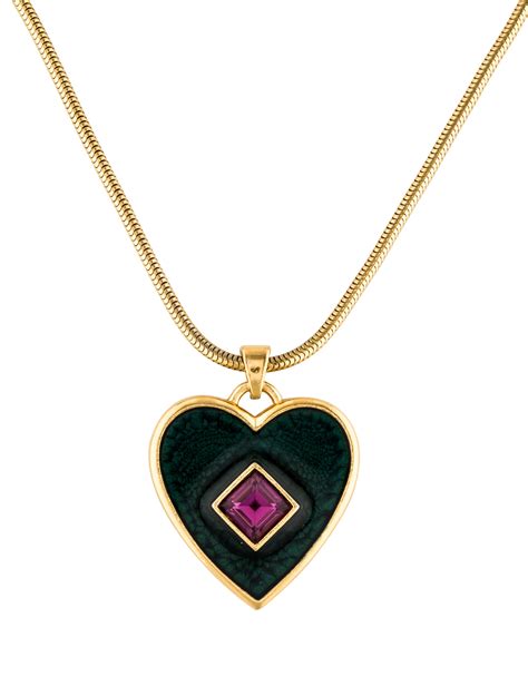 ysl necklace heart|YSL necklace women's.